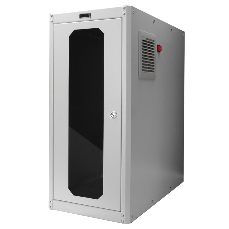 DIGITUS armoire informatique Eco-Line, ventilation active, 300×600×650 mm, gris clair